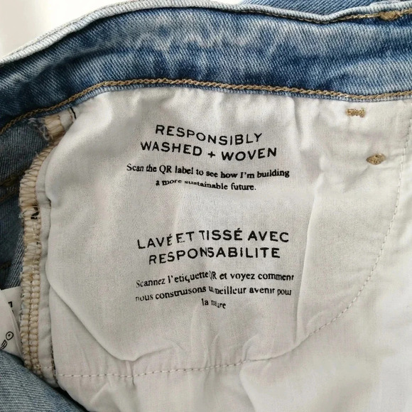 Frame Le Garçon Crop Boyfriend Straight Leg Jeans in Cebu Rips 29 - Picture 12 of 16